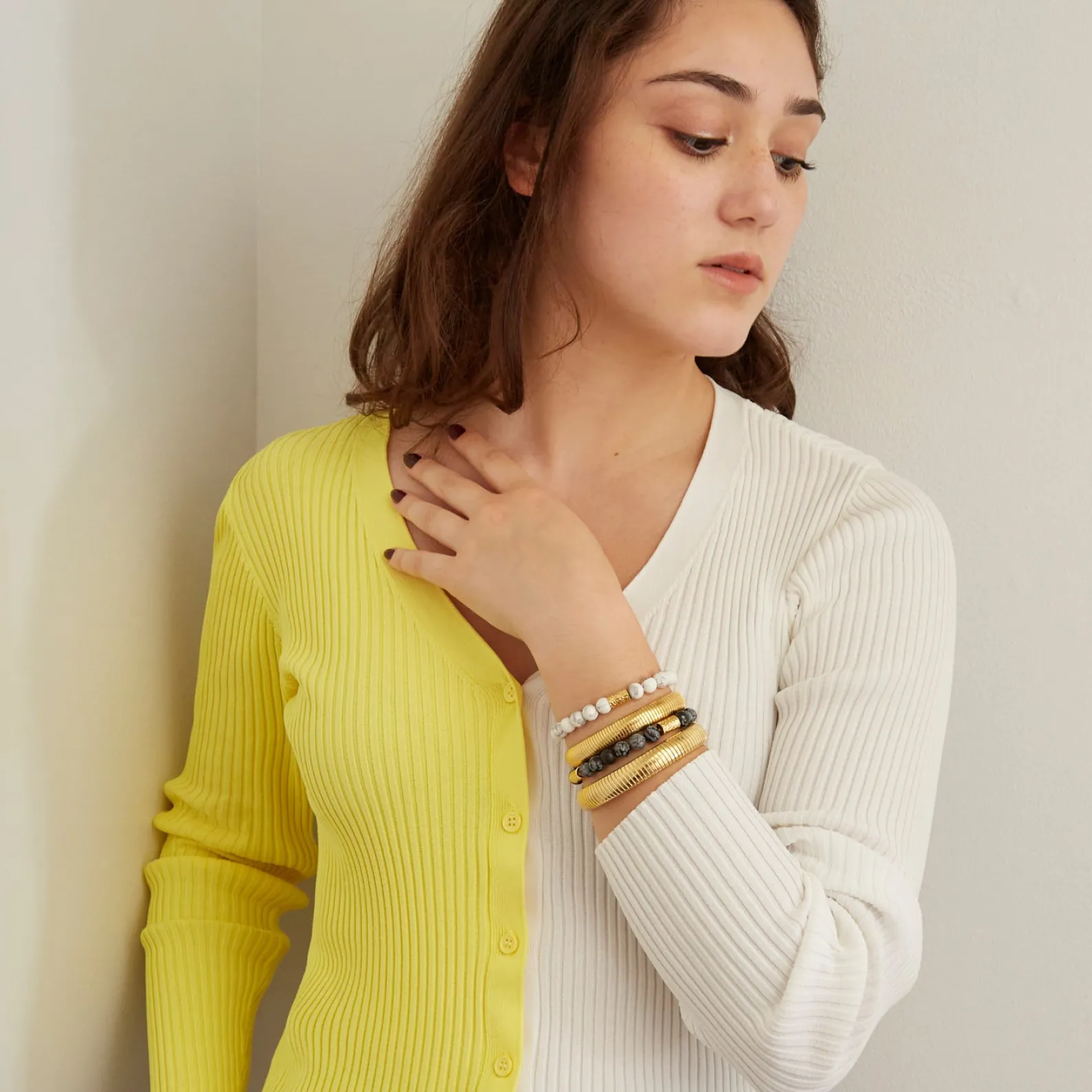 Ben-Amun Banana Cream Pie Cocktail Bracelet New