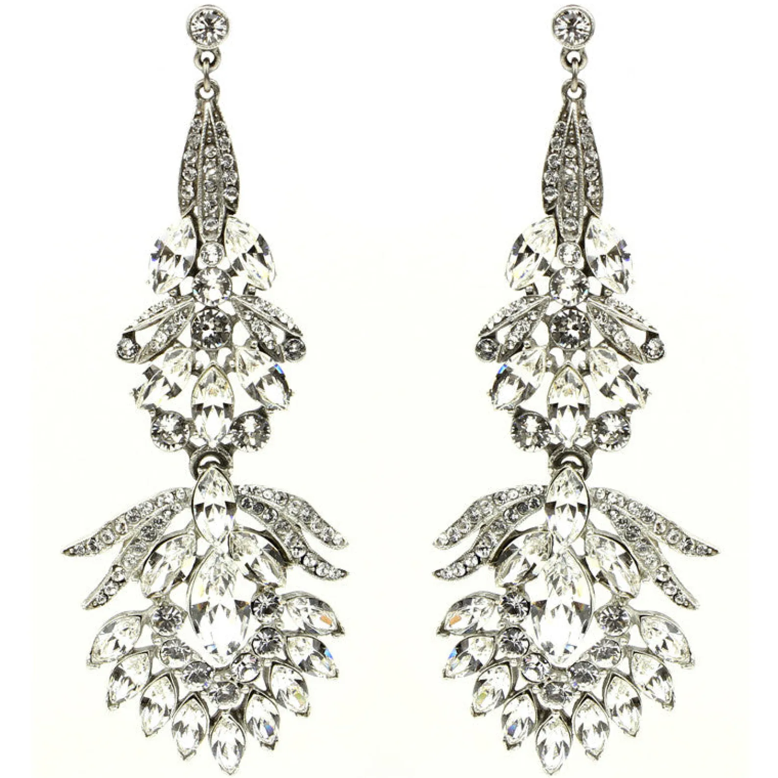 Ben-Amun Crystal Peacock Earrings Cheap