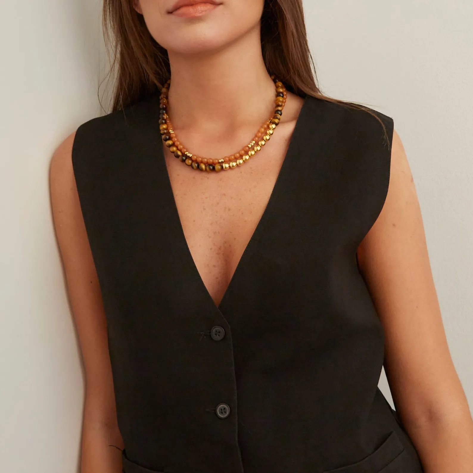 Ben-Amun Irish Coffee Necklace Discount