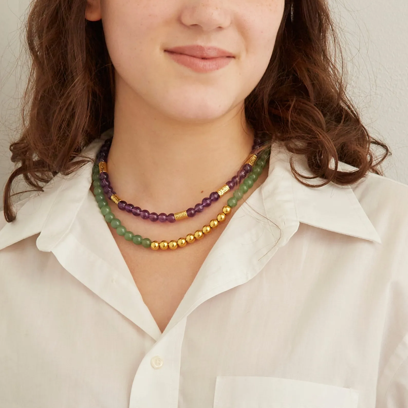 Ben-Amun Violette Royale Necklace Cheap